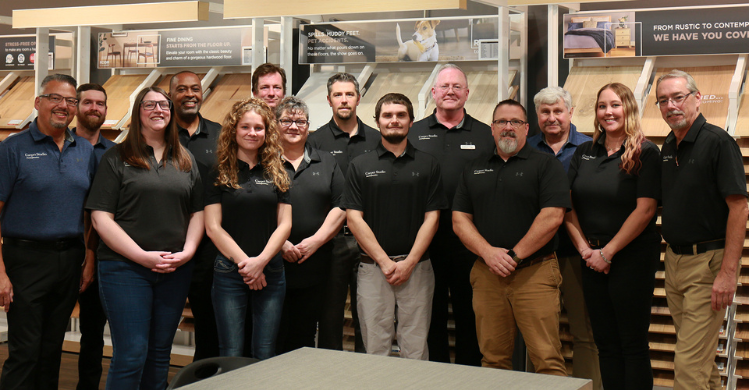 Local flooring and design team in Okemos showroom