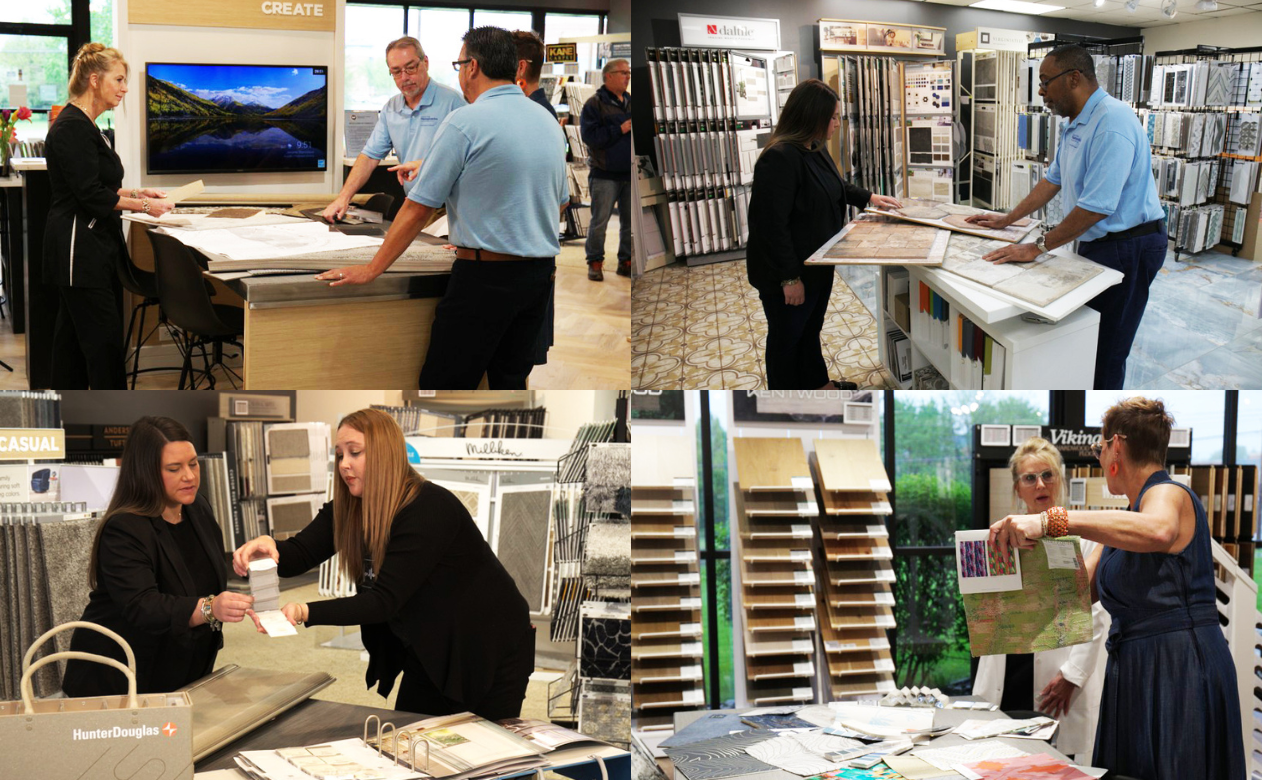 Carpet Studio Flooring America showroom exterior team photo 