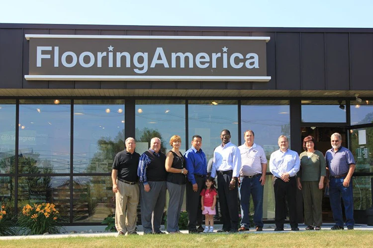Carpet Studio Flooring America showroom exterior team photo 
