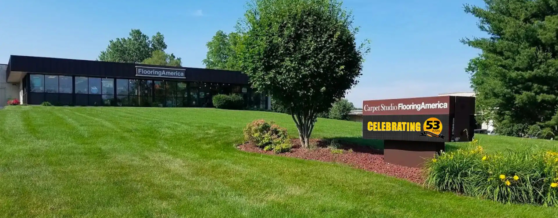 Exterior of Flooring America Carpet Studio showroom