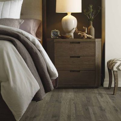 wood look laminate floors in a Lansing bedroom